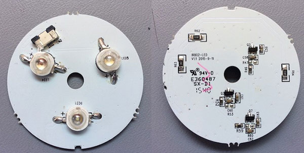 LEDs PCB (top and bottom)