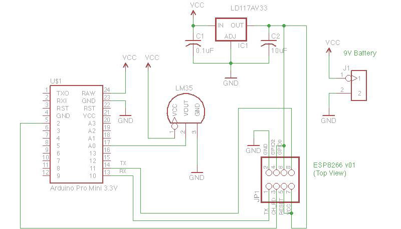 ESP8266 v01 (Top View)